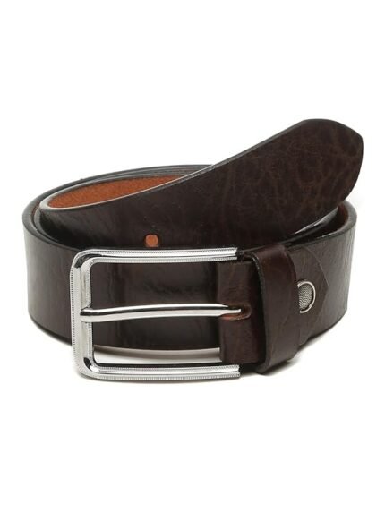 Brown Formal Italian New Buck Leather Belt for Men