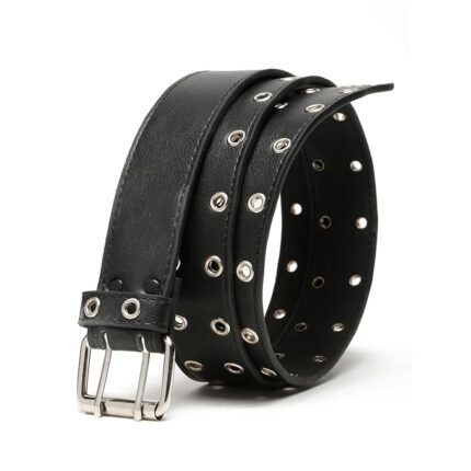 TYBELT Womens Adjustable Vegan Leather Belt (Black)| For women Any Occasion