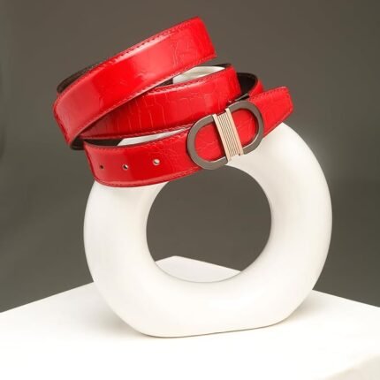 TYBELT Women’s Red Genuine Leather Belt