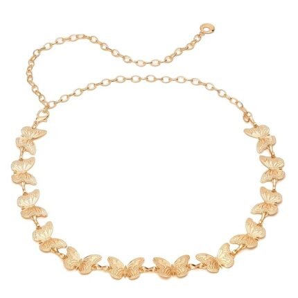 Chic Gold Butterfly Shape Women's Waist Chain Belt – Perfect for Occasions